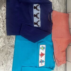 Smocked Polka Dot 2T Outfits – Excellent Condition